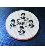  Beatles Wooden Nickle 1980s Beatlemania Souvenir 1 1/2&quot;  - £4.56 GBP