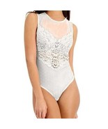 INC International Concepts Womens Cupped Swiss Dot Thong Bodysuit LARGE ... - £18.59 GBP