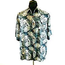 Puritan Short Sleeve Shirt Mens XL Hawaiian Floral Casual Sport Vacation Camp - £12.29 GBP