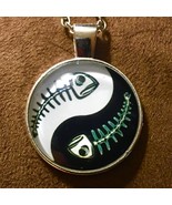 Yin Yang Cabochon Necklace - $4.01 CAD