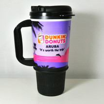 Dunkin Donuts Aruba “Worth The Trip” Vintage 20 Oz. Travel Mug Whirley Surfer - £13.66 GBP