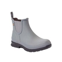 Bogs Gray Amelia Slip-On Rain Boot 6 - £58.81 GBP