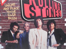 Old Vtg 1994 Rolling Stones Budweiser Lounge Beer Advertising Poster Double Side - £118.54 GBP