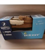 New Isotoner Signature Memory Foam Slippers Men&#39;s Size XL - 11-12 COGNAC... - $370.72 MXN