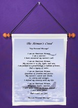 The Airman&#39;s Creed - Personalized Wall Hanging (1002-1) - £15.65 GBP