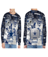 DALLAS COWBOYS TEAM Men&#39;s Sweater Pullover Sweatshirt - £28.03 GBP+