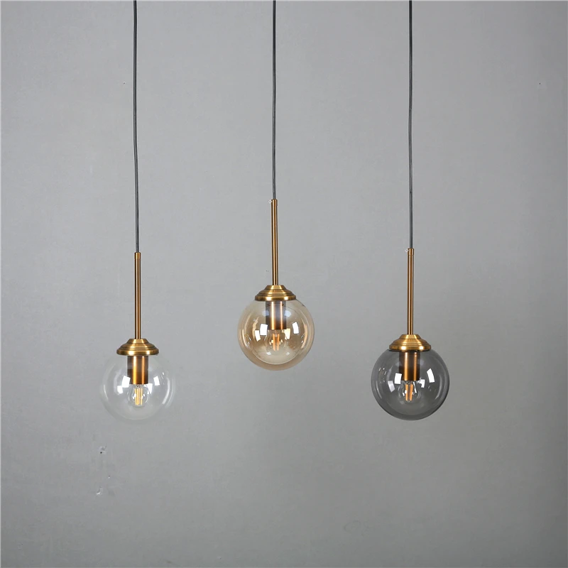 Nordic Modern Glass Pendant Lights LED Hanging Lamp for Kitchen Dining Room - $49.02+