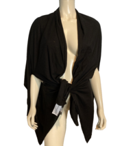 NWT Eddie Bauer Black Daisy Travel Wrap Black One Size - $28.49