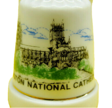 Vintage Porcelain Thimble Washington National Cathedral Souvenir - £11.72 GBP
