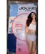 Jockey Elance ~ 3-Pair Women&#39;s Hipster Underwear Panties 100% Cotton ~ 3... - $22.76
