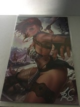 2021 Dynamite Comics Red Sonja Virgin Variant #28 Signed by Tristar - £39.70 GBP