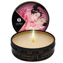 Shunga Mini Massage Candle-Rose Petals 1oz - £6.36 GBP