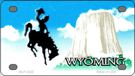 Wyoming Blank Novelty Mini Metal License Plate Tag - $20.46 CAD
