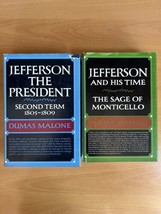Jefferson The President &amp; Jefferson And His Time By Dumas Malone - Vol 5 And 6 - £41.63 GBP