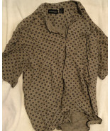 Vintage Expressions Women’s Brown Shirt XL Sh4 - $10.88