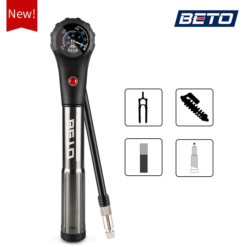 Beto Combo Bicycle Pumps For Tire Shock Fork Hose Bike Pump High Pressure Gauge  - $133.83