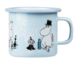 Moomin Enamel Mug Day on Ice 0.25 L Muurla - $25.47