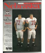 1993 NCAA Football Program North Texas @ Nebraska Sept 4th - €12,87 EUR