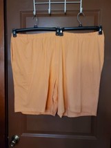 Easy Essentials Orange Cotton Shorts With Pockets Size 5X - £7.76 GBP