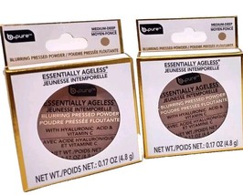 Lot 2 x b•pure ESSENTIALLY AGELESS Medium-Deep Blurring Pressed Powder b... - $516.53 MXN