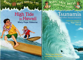 Magic Tree House #28 Set - High Tide in Hawaii and Research Guide - £4.78 GBP
