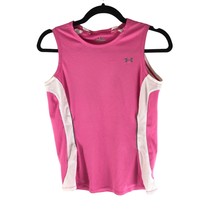 Under Armour Womens Muscle Tee Top HeatGear Mesh Pink S - $12.59