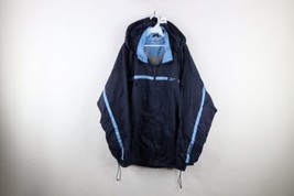 Vintage 90s Reebok Mens 2XL Spell Out Hooded Full Zip Windbreaker Jacket... - £50.55 GBP