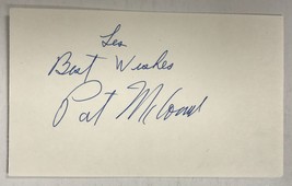 Pat McCormick (d. 2023) Signed Autographed 3x5 Index Card - US Olympic D... - £15.66 GBP