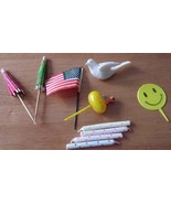 Vintage 10 Assorted Cake Decoration - $2.99