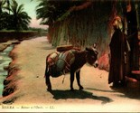 Vtg Postcard 1910s Biskra-type with Donkey Oasis Town RETOUR A L Oasis U... - $9.76