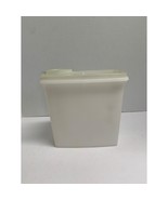 Vintage Tupperware Cereal Holder with Lid Pour closure Clear 8.5 in tall... - £6.22 GBP