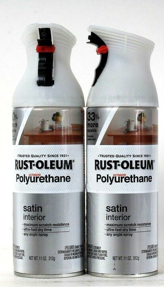 2 Count Rust-Oleum 11 Oz Ultimate Polyurethane 274746 Satin Interior Spray - $20.99