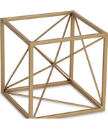 6&quot; Gold Metal Cube Sculpture - $80.78 CAD