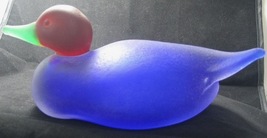 Murano Art Glass Duck with Franco Moretti signature  - $275.00