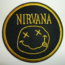 Nirvana~Nevermind~Seattle Grunge Rock~Embroidered PATCH~3&quot; Round~Iron or Sew - £3.27 GBP