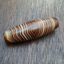 Old Yemeni natural Eye Agate Vintage Middle Eastern Agate Bead Ym-41 - $51.99 CAD