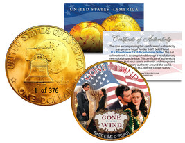 1976 Gone With The Wind 24K Gold Ike Dollar *Each Coin Serial Numbered Of 376* - £10.29 GBP
