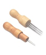 Bluemoona 2 Pcs - 8 Needles Wool Felt Stitch Thorn Tool with Wood Handle... - £14.93 GBP