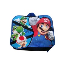 Nintendo Super Mario Bros Insulated Lunch Bag Luigi Mario Yoshi Toad Mushroom - $9.00