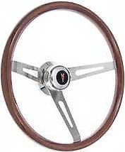1967-68 Pontiac Firebird/GTO Retro Steering Wheel Kit, Light Wood, Polished Hub - £327.31 GBP