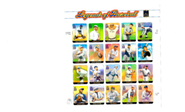 US Stamps/Postage/Sheets Sc #3408 Legends of Baseball MNH F-VF OG FV 6.60 - £6.62 GBP
