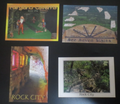 Lot of 4 Rock City Postcards Unused &amp; unposted - £1.55 GBP