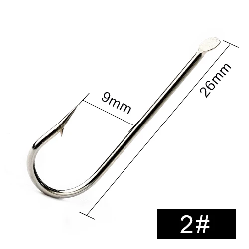 FISH  100pcs/lot 1799N High  Steel Fishing Hooks 1#-10# Barbed Flatted Round Ben - £89.54 GBP