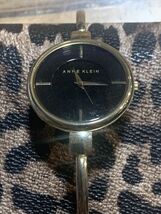 Anne Klein Women's Gold-Tone Black Dial Bracelet Watch AK/1752BKGB - $19.80