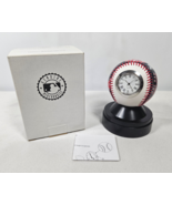 Boston Red Sox MLB Baseball with Clock &amp; Stand Complete WORKS NEEDS BATTERY - £11.63 GBP