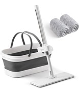 Flat Mop and Bucket OG7 Mops for Floor Cleaning Bucket with Wheels Stain... - £44.51 GBP