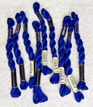 9 MINT Anchor Perle Pearl Cotton #149 Dark Blue Embroidery Floss Vintage Skein - £12.20 GBP