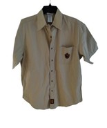 Disney World Button-Up Shirt Men Medium Beige - Vintage Casual Fun Theme... - $9.89