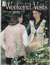 House of White Birches Crochet Weekend Vests Pattern Leaflet Cowboy Vest... - $4.00