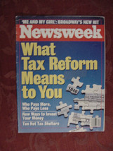 NEWSWEEK magazine August 25 1986 Tax Reform Contra Aid Hubbard Glacier - £6.74 GBP